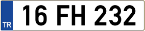 Trailer License Plate